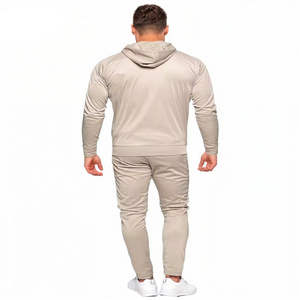 Survêtements pour hommes vierges, personnalisables avec logo, haute qualité, ensembles de vestes color block, pour l'entraînement et la gym - Product Image 3
