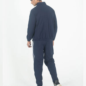 Conjunto Deportivo Azul Marino para Hombre, Sudadera con Cierre Completo y Pantalones, Corte Regular, Ropa Casual de Otoño, Diseño Sólido y Transpirable - Product Image 2