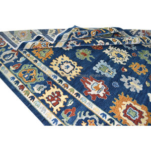 Luxueux tapis en laine Oushak motif floral personnalisé noué à la main tissé lavable pour la décoration intérieure chambre bureau hôtel salon - Product Image 6