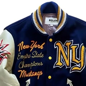 Vintage Embroidered <b>Leather</b> <b>Jacket</b> Custom Genuine <b>Leather</b> Fashion Motorcycle Coat OEM ODM Sample Service Available - Product Image 6