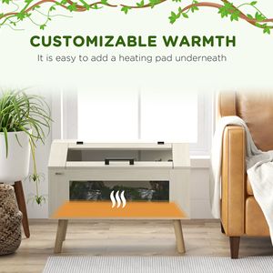 Terrario Moderno per Rettili da Interno da 29 Galloni con Finestre in Vetro con Apertura Superiore per Serpenti, Lucertole e Tartarughe - Product Image 6