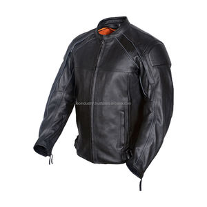 แจ็กเก็ตหนังสไตล์ขับขี่มอเตอร์ไซค์สำหรับผู้ชาย,แจ็กเก็ตหนังขี่มอเตอร์ไซค์สำหรับผู้ชาย - Product Image 6