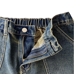 Pantalones Cortos de Mezclilla con Lavado Ácido Personalizados para Hombre y Mujer, Estilo Urbano, Corte Holgado, Vintage, OEM al por Mayor - Product Image 6