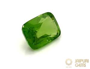 Anillos y Pendientes de Peridoto Verde Natural de Jaipuri Gems, Corte Cojín Facetado, Exclusivos (10mm y 12mm) - Product Image 2