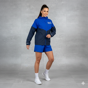 ชุดเซ็ตซิป Rexfit Sports สำหรับผู้ชาย ชุดวอร์มไนลอนกันลม ชุดวิ่งสะท้อนแสง กางเกงขาสั้น ชุดวอร์มขายส่ง - Product Image 2