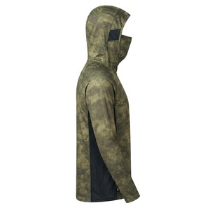 Sweat à capuche de pêche pour homme, manches longues, couleur unie, sublimation personnalisée, anti-UV 50+, séchage rapide, respirant, pull-over, vêtements d'extérieur pour adulte - Product Image 3