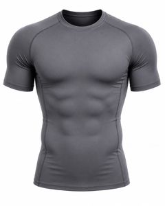 Camiseta Deportiva de Compresión de Manga Larga para Hombre, Color Naranja, de Lona, Secado Rápido, Transpirable, Corte Ajustado, Cuello Redondo, Tejido de Punto, Color Sólido - Product Image 4