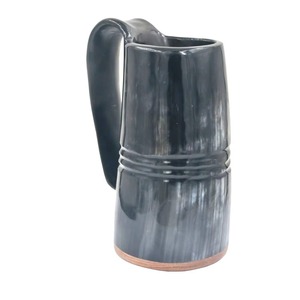 Mug en corne poli artisanal de haute qualité, grande taille, étanche, écologique, avec revêtement alimentaire sûr pour les amateurs de bière artisanale - Product Image 6