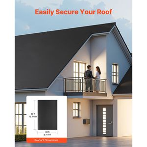 Rotolo di Tappeto in Gomma EPDM da 45 Mil, 30 x 40 Piedi, Resistente alle Intemperie con Lunga Durata, Flessibile per Temperature Rigide, per Coperture e Teloni - Product Image 3