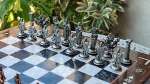 Eco-Friendly Customized Handmade Woody <b>Chess</b> <b>Set</b> High Quality Lightweight Modern Design Living Room Wedding Gift - Product Image 5