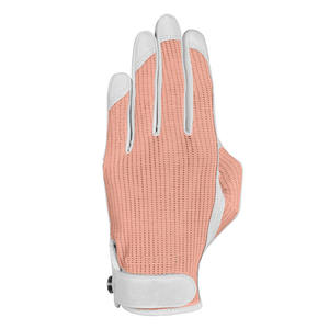 Guante de Golf para Mujer, Palma de Cuero Cabretta, Dorso de Malla de Melocotón, Transpirable, Ligero, Ajuste Elástico, Agarre Suave, Mano Izquierda - Product Image 1