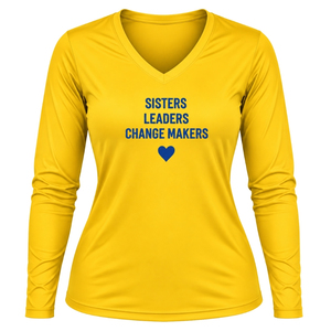 Camiseta Casual de Manga Larga Personalizada para Mujer de Sigma Gamma Rho, Camiseta con Cuello Redondo y Letras de la Hermandad Griega, Ropa al por Mayor con Logotipo Personalizado - Product Image 1