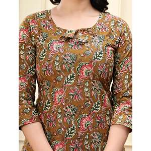 Traje Salwar de Crepé AARTI FASHION para Mujer, Uso Diario Informal, Transpirable, Estampado, con Mangas Tres Cuartos - Product Image 2