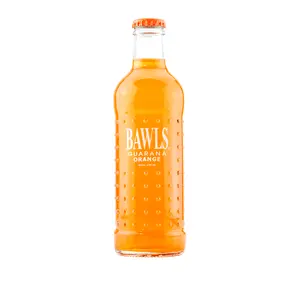 باولز جورانا-زجاجة مياه زجاجية للصودا المندرين, زجاجة مياه للصودا المحتوية على الكافينات ، 10 أونصة