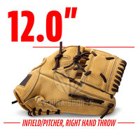 Gants d'entraînement de baseball en cuir véritable souple pour jeunes et adultes, conception robuste et durable pour une utilisation prolongée
