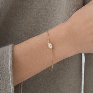 1 CT Marquise Lab Diamond 14K Gold Bezel <b>Set</b> Luxury Station Bracelet <b>Bangle</b> IGI Certified D GLEAM JEWELS DGJ-338 - Product Image 5