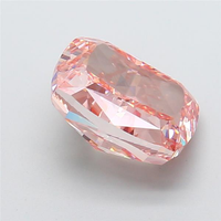 MANYA JEWELS SK-21 Diamante Suelto Cultivado en Laboratorio, Corte Cojín, Rosa Intenso, 4.51 Quilates, VS1, Corte Excelente, Certificado IGI para Joyería