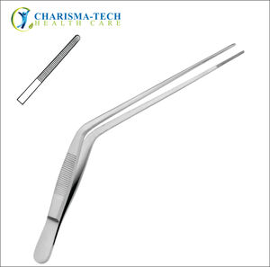 Charismatech Pince à pansements auriculaires 16 cm, en acier inoxydable, inclinée, pour kit chirurgical ophtalmique, manuelle, certifiée CE, instruments médicaux de classe II - Product Image 6