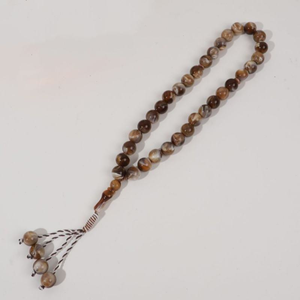 Lot de 33 perles de prière musulmanes en résine de 14 mm, grandes perles en plusieurs couleurs, pierre principale en résine agate, idéales pour les cadeaux - Product Image 3