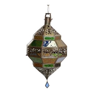 Encantadora Linterna Marroquí Colgante de Metal para Balcón, Iluminación Nocturna que Agrega un Brillo Relajante y un Atractivo Decorativo de Estilo Cultural - Product Image 6