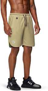 Pantalones Cortos Deportivos de Secado Rápido para Hombre, de Spandex y Poliéster, con Bolsillos, Color Sólido, Cintura con Cordón, Casuales, para Gimnasio - Product Image 6