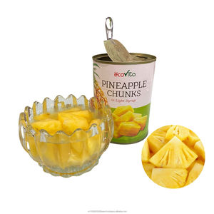 Vietnam Manufacturer Supply Cheap Price Hot Selling High Quality Canned <b>Pineapple</b> Chunks In <b>Light</b> Syrup 20oz/30oz/A10 - Product Image 1