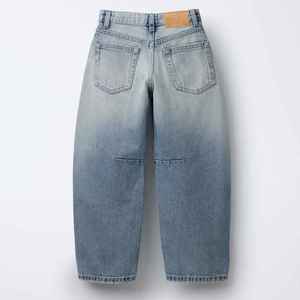 Manufacturer Direct Men's Wholesale Breathable Casual Dark Straight Solid Denim Jeans Embroidery for Summer Autumn Winter - Product Image 5