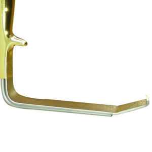 Écarteur mammaire à fibre optique, tube d'aspiration dentaire, instrument de chirurgie plastique en acier inoxydable plaqué or, certifié CE, Java - Product Image 2
