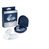 Protège-dents anti-ronflement double en EVA, norme US/UE, classe I, pour adulte, pour un bon sommeil à domicile, vente en gros