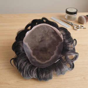วิกผมผู้ชาย Taz Hair แบบอินเดีย Remy Hair Toupee  ทรงผมตรงหยิกธรรมชาติ  ทรงผมลอนลึก  ทรงผมลอนน้ำ  ทรงผมแสกข้าง  ผลิตในบังกลาเทศ - Product Image 1