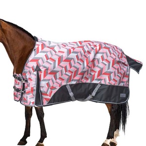 Manta Impermeable para Caballo, de Oxford Ripstop, con Cuello Alto, Solapa Grande para la Cola y Cierres Dobles en el Pecho, para Uso en Exteriores en Todas las Estaciones - Product Image 2