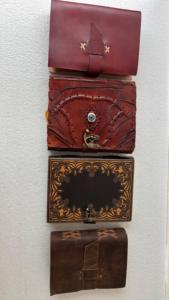 Leather Journal Deckle Edge Handmade Paper Vintage <b>Notebook</b> Assorted Designs Handcrafted Diary Writing Sketchbook Gift <b>Set</b> - Product Image 3