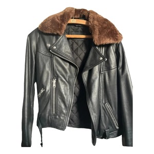 Veste en cuir pour femme de qualité supérieure avec doublure en fausse fourrure douce, mode hiver de luxe, fabrication OEM - Product Image 4