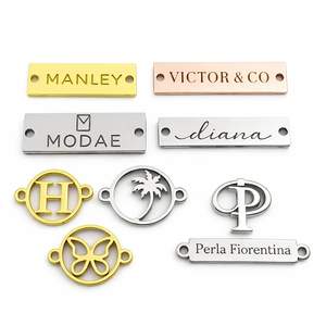 Etiquetas metálicas personalizadas para ropa con logotipo en relieve - Product Image 6