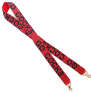 GO BEARS SIC Hotty Toddy Gameday Sangle de sac personnalisable brodée à la main avec perles de verre - Commandes en gros - Product Image 4