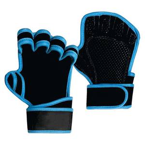 Guantes de Cross Training de Alta Calidad con Agarre Antideslizante, Soporte para Muñeca, Medios Dedos, Cierre de Gancho y Bucle, Guantes para Fisicoculturismo - Product Image 5