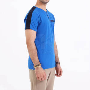 Camisetas Henley Lisas de Última Moda con MOQ Bajo, Camisetas Henley Lisas de Tela Suave, Camisetas Henley Lisas de Nuevo Diseño - Product Image 5