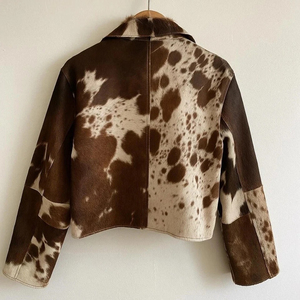 Custom Handmade Hair Hide Design Cowhide Leather Waterproof Eco-Friendly <b>Jacket</b> for Men's High Quality Motor <b>Biker</b> <b>Jackets</b> - Product Image 2