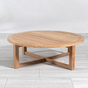 Table basse d'extérieur moderne en teck massif, fabriquée à la main, écologique et durable, directement de l'usine, pour hôtels et complexes hôteliers, meubles de salon - Product Image 5