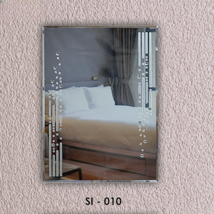 Modern Frameless Designer <b>Mirror</b> Frosted Etched <b>Wall</b>-Mounted Art Decor Eco-Friendly Lightweight - Product Image 5