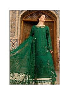 2023 diseñador inspirado paquistaní indio Bollywood vestido de novia ropa de fiesta Salwar Kameez hecho de lino de algodón de seda viscosa - Product Image 6