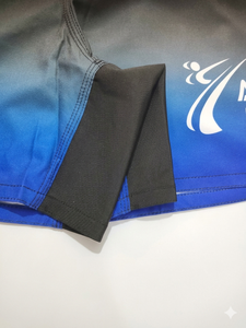 Pantalones Cortos de MMA para Hombre Alisa, Degradado Azul y Negro, 100% Poliéster, Secado Rápido, para Artes Marciales Mixtas, Corte Regular - Product Image 3