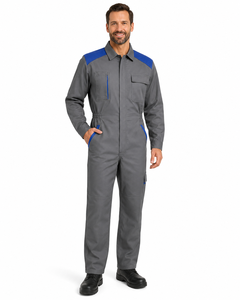 Spandex Hi Visibility Industrial <b>Work</b> Coverall Heavy Duty Mechanic Utility Pockets Concealed Front Zip <b>Waterproof</b> Anti-Bacterial - Product Image 6