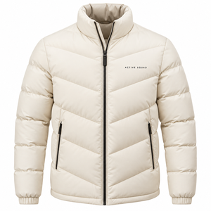 Doudoune matelassée pour homme à col montant, imperméable, zippée, style streetwear décontracté, idéale pour l'hiver, à prix réduit - Product Image 4
