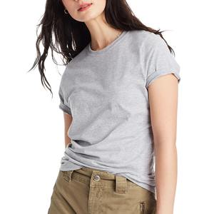 Women's 100% Cotton T Shirts Casual <b>Short</b> <b>Sleeve</b> <b>Tunic</b> <b>Tops</b> Crewneck Plain Summer Loose Fit Rolled <b>Sleeve</b> High Quality Tee - Product Image 4