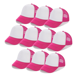 Gorra Trucker de Malla Morada y Blanca de 6 Paneles, Ajustada, Unisex, para Adulto, Estilo Casual de Béisbol, Color Sólido, Estilo Snapback, con Bloques de Color y Perlas - Product Image 4