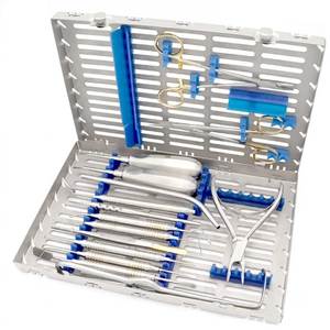 Juego de 17 instrumentos ajustables para extracción dental quirúrgica en cabras y ganado: elevadores, fórceps, tijeras y estuche de esterilización - Product Image 4