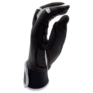 Customized New Baseball Batting Gloves Black Leather Breathable Reinforced Palm Grip Adjustable Wrist Strap Sports Game - Product Image 5