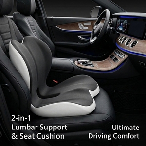 Cuscino Ergonomico 2-in-1 in Memory Foam per Sedile Auto e Supporto Lombare per Alleviare il Dolore alla Schiena, Cuscino Lavabile per il Coccige OEM ODM - Product Image 1
