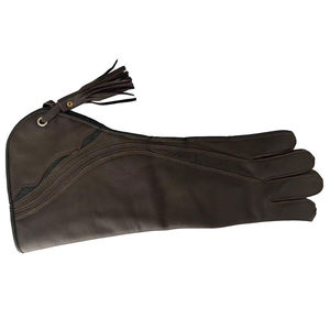Guantes de Cetrería de Cuero Natural Duradero de Varias Capas, Gran Protección para la Mano Izquierda, en Oferta - Product Image 1